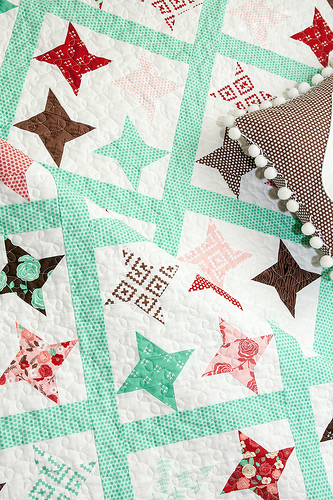 Vanessa's Twinkle quilt pattern featuring Into the Woods