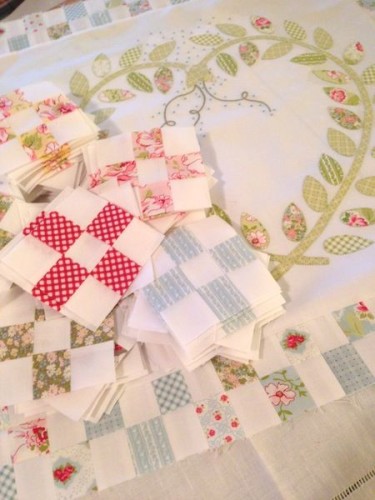 Seedlings quilt - in process