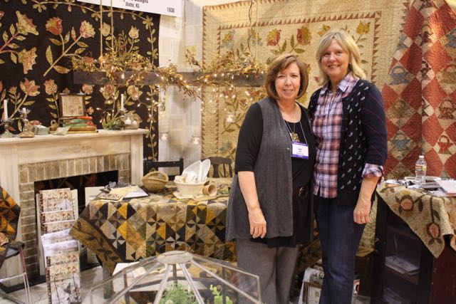 Barb Adams and Alma Allen of Blackbird Designs always have a gorgeous booth (here in 2010)