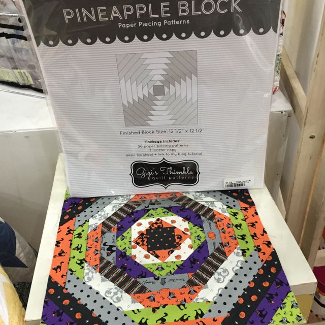 I MEANT to try this cool tool to make a pineapple block more simply...