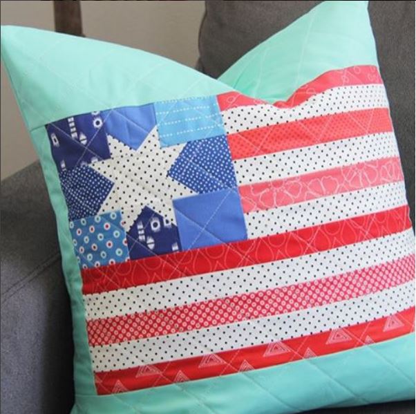 CT Cluck Cluck Sew Flag Pillow