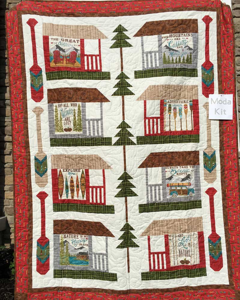 19700 11 24" X 45" MODA Fabric Quilt Panel ~ HO HO HO ~ by Deb Strain