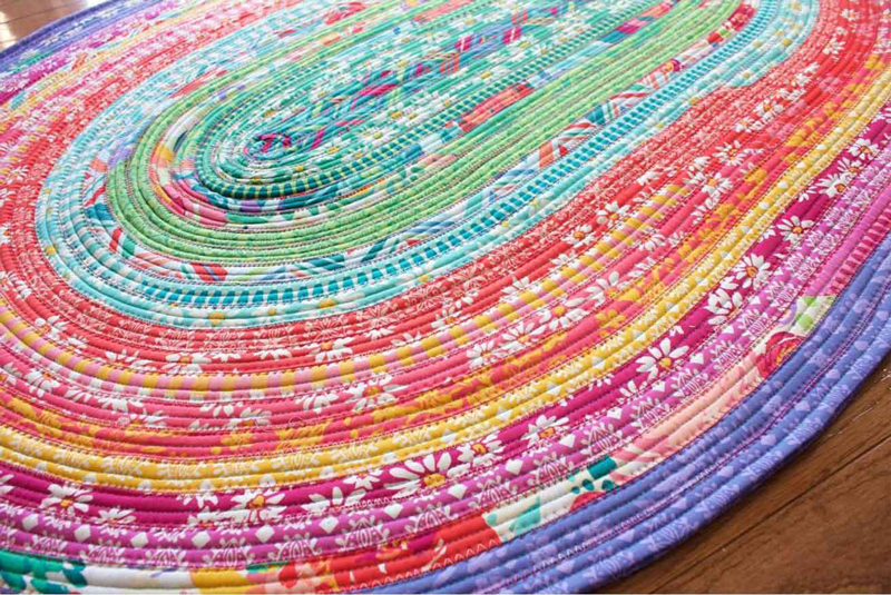 Rolling Jelly Rugs Modafabrics Com, How To Make A Jelly Roll Rug Lay Flat